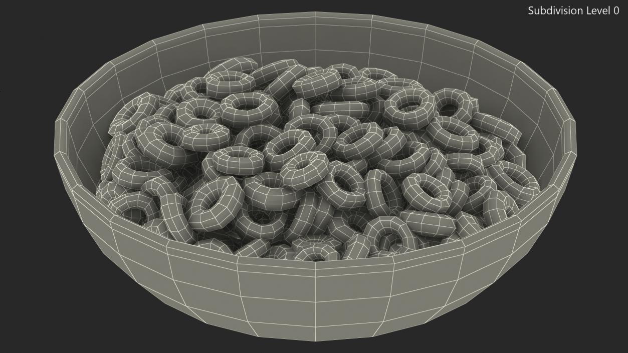 3D model Chocolate Rings Breakfast