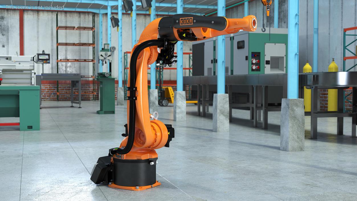 3D KUKA Industrial Robot Arm KR 5-2 Arc