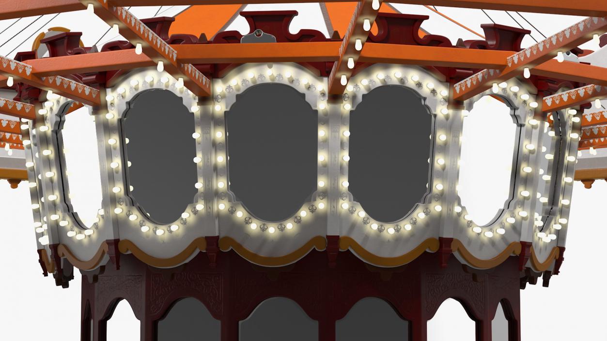 Empty Park Carousel 3D model