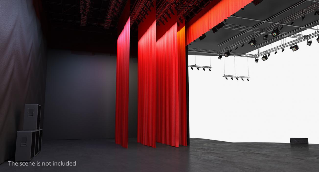 3D Stage Curtain model