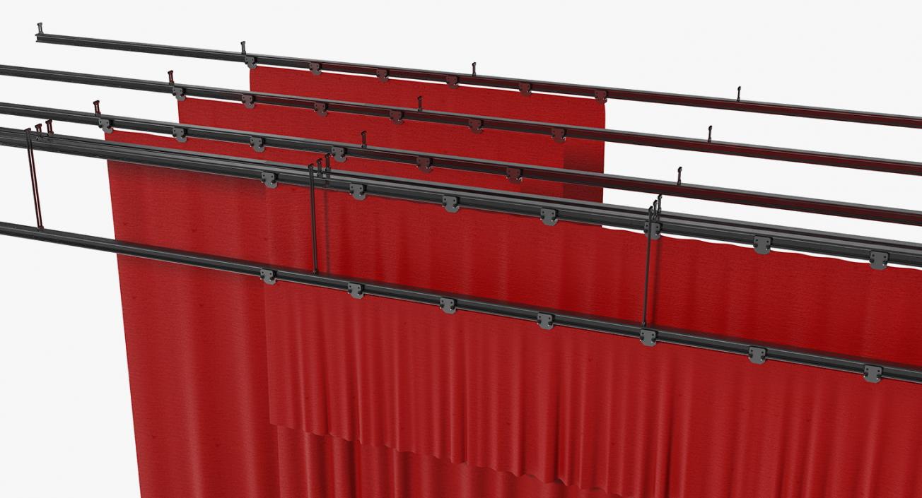 3D Stage Curtain model