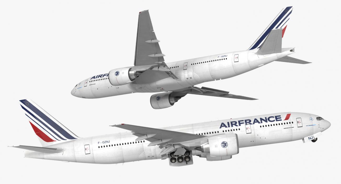 3D model Boeing 777-200 Air France