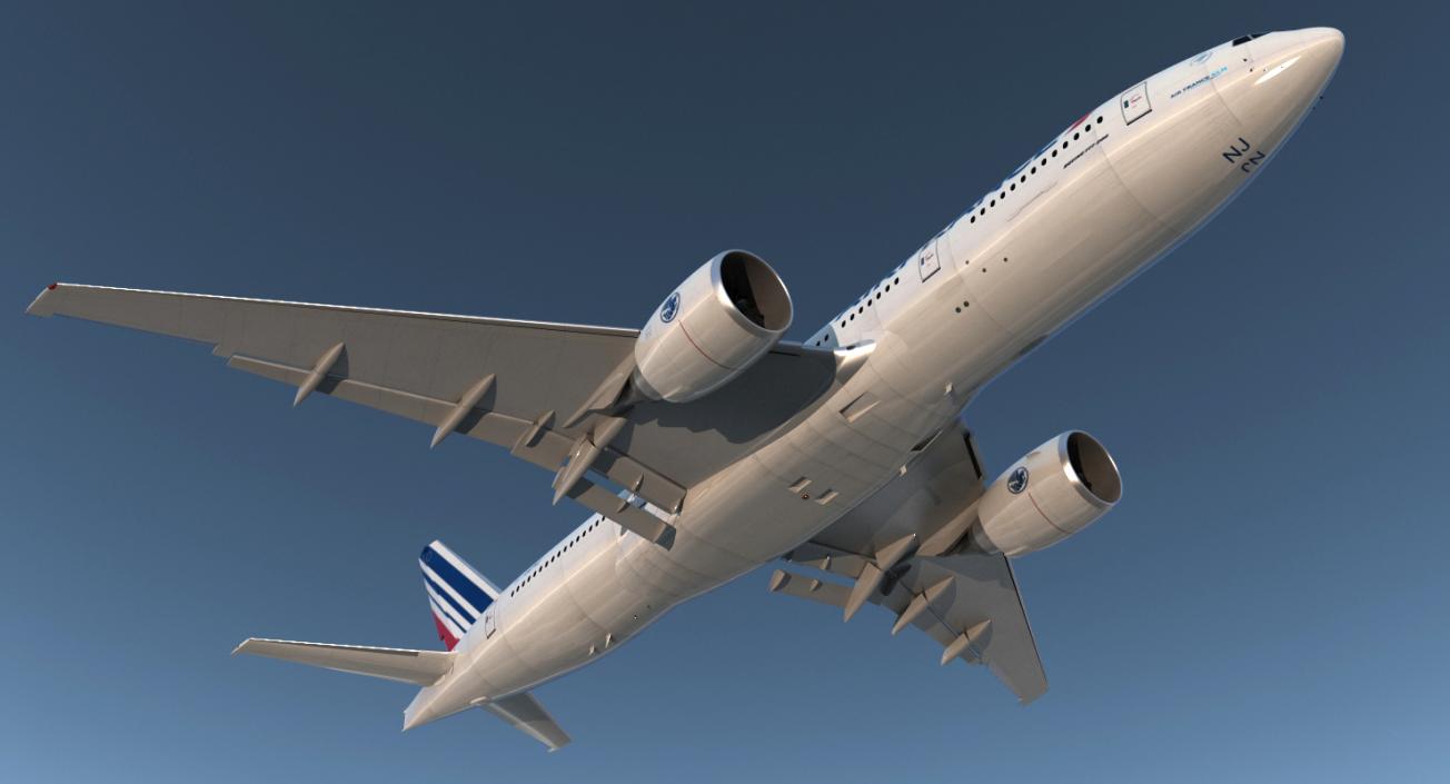 3D model Boeing 777-200 Air France