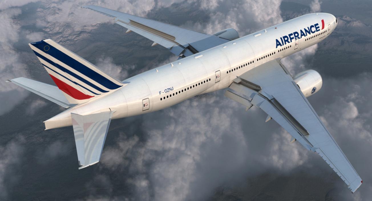 3D model Boeing 777-200 Air France