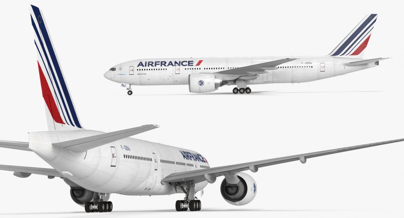 3D model Boeing 777-200 Air France