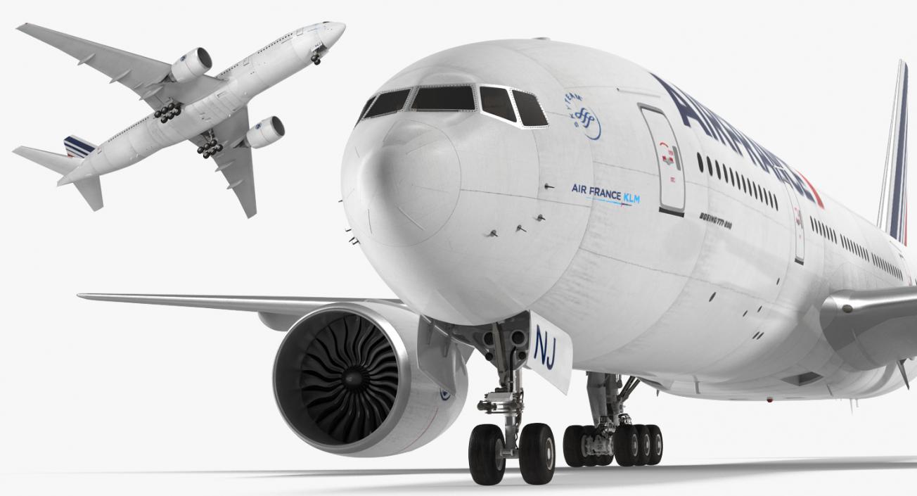 3D model Boeing 777-200 Air France