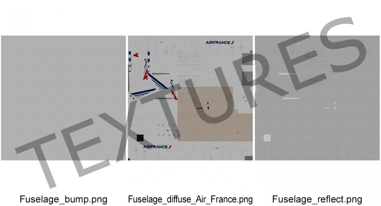 3D model Boeing 777-200 Air France