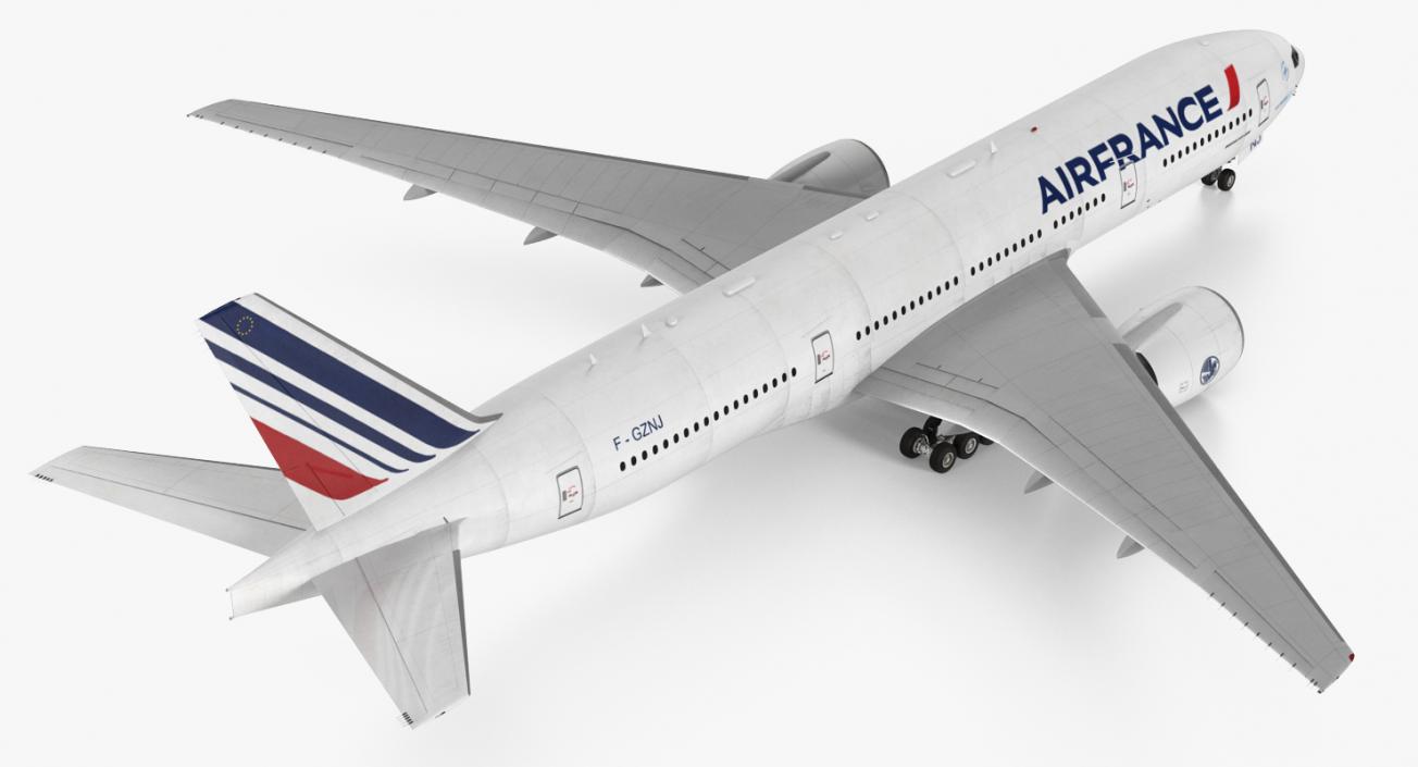 3D model Boeing 777-200 Air France