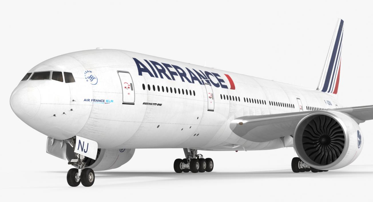 3D model Boeing 777-200 Air France