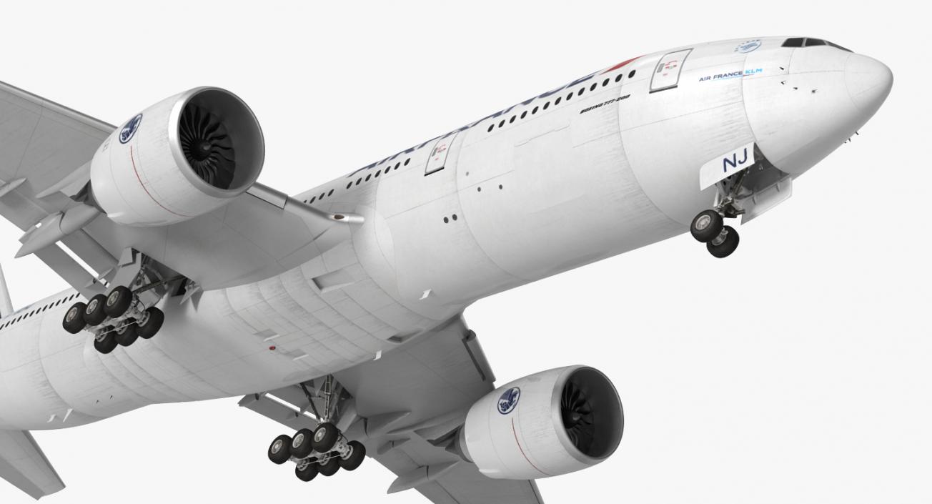 3D model Boeing 777-200 Air France