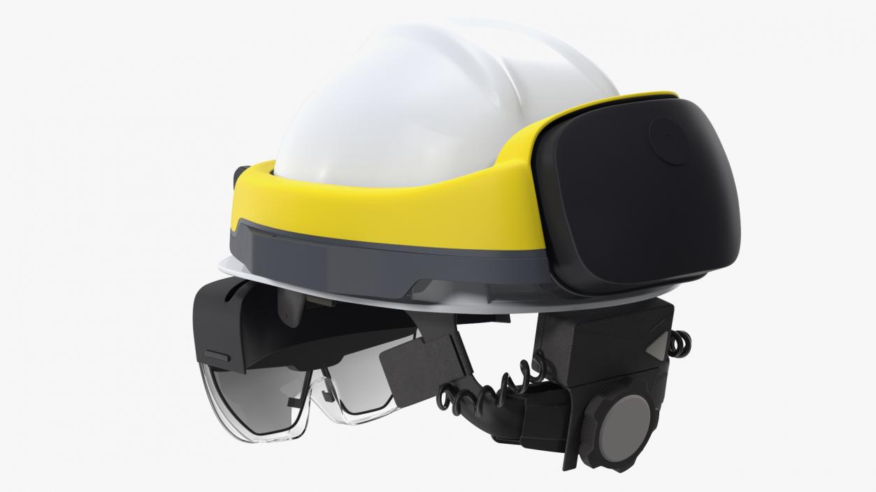 3D Construction Helmet Virtual Reality Glasses model