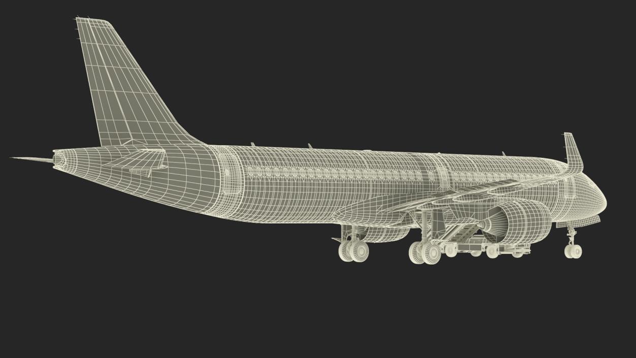 3D Airbus A220 with Passenger Boarding Stairs Car