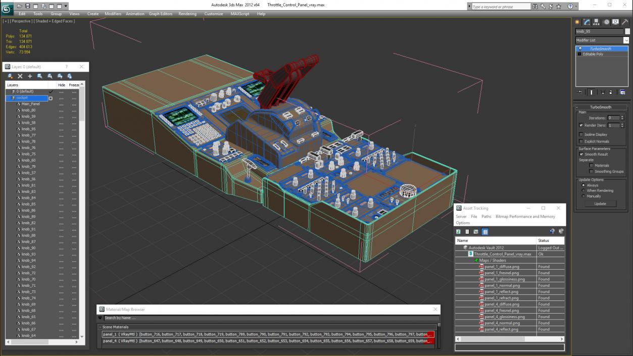 Throttle Control Panel 3D