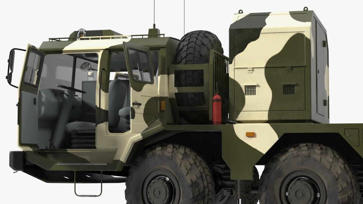 Chinese MLRS WS-2D Green Camouflage Rigged 3D