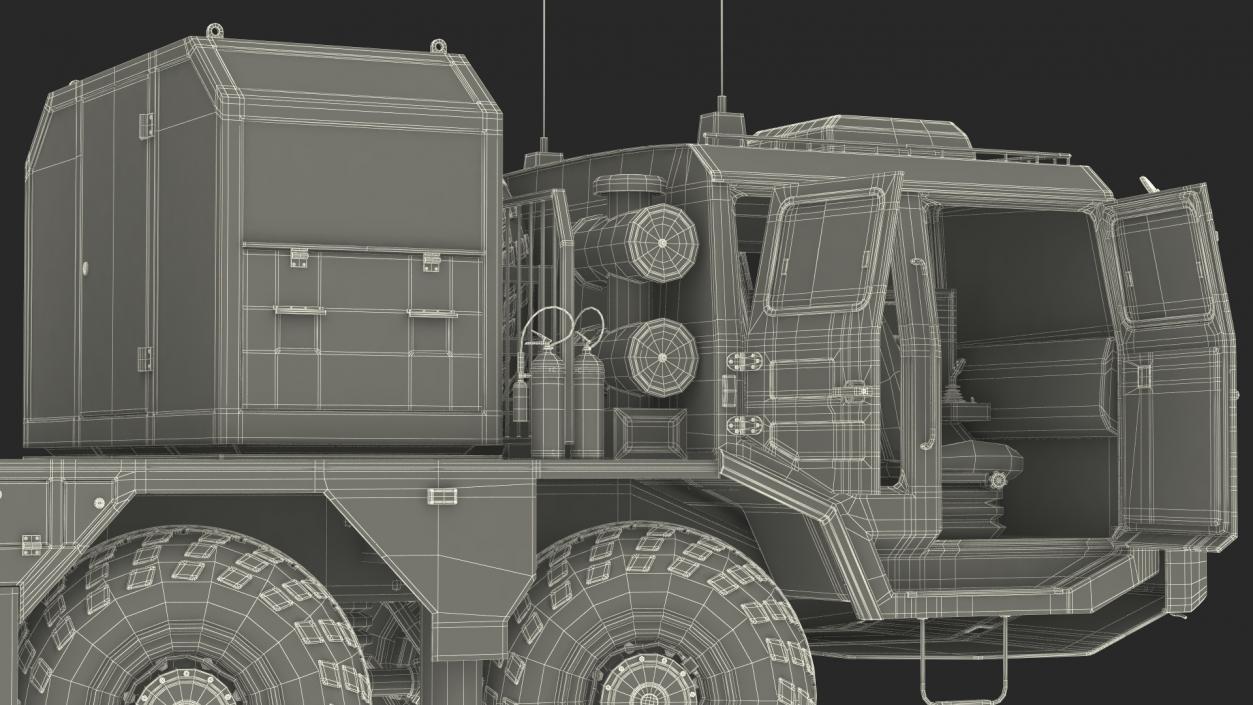 Chinese MLRS WS-2D Green Camouflage Rigged 3D