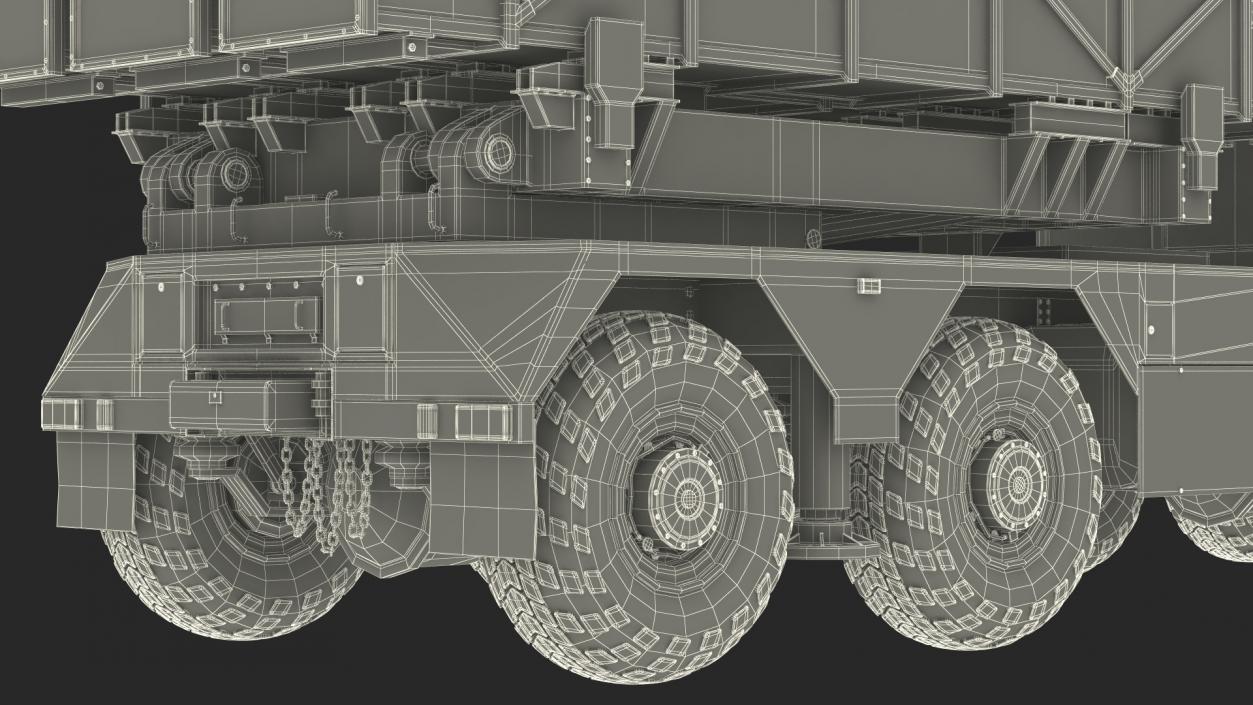 Chinese MLRS WS-2D Green Camouflage Rigged 3D