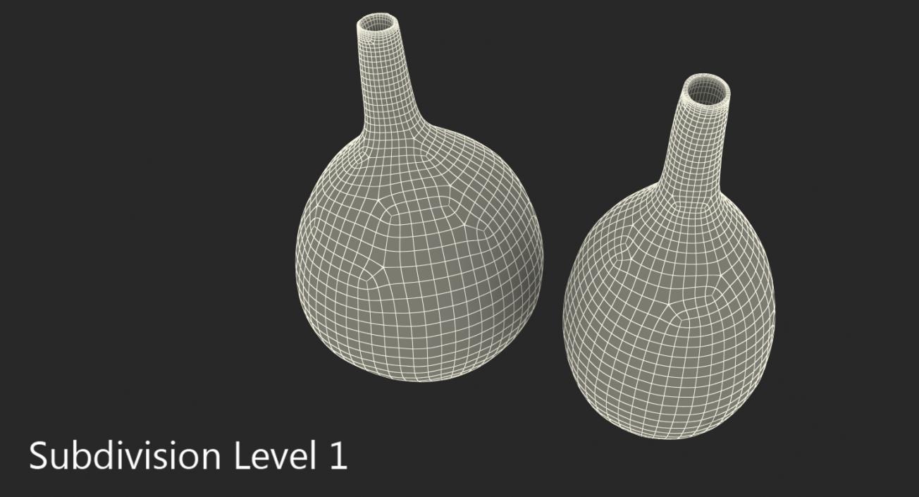 3D model Gourd Containers Set