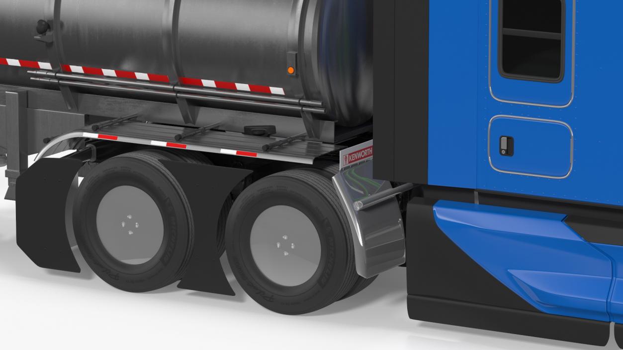 Kenworth Truck with Tanker Trailer 3D model