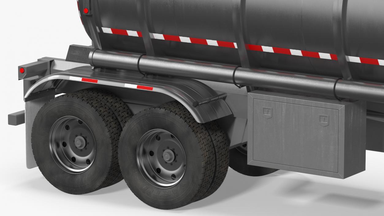 Kenworth Truck with Tanker Trailer 3D model