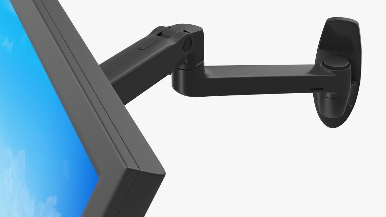 Mount Monitor Arm Generic Rigged 3D