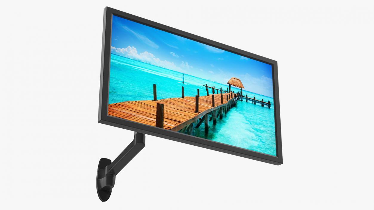 Mount Monitor Arm Generic Rigged 3D