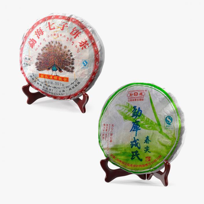 3D Premium Puer Tea on Stand Collection