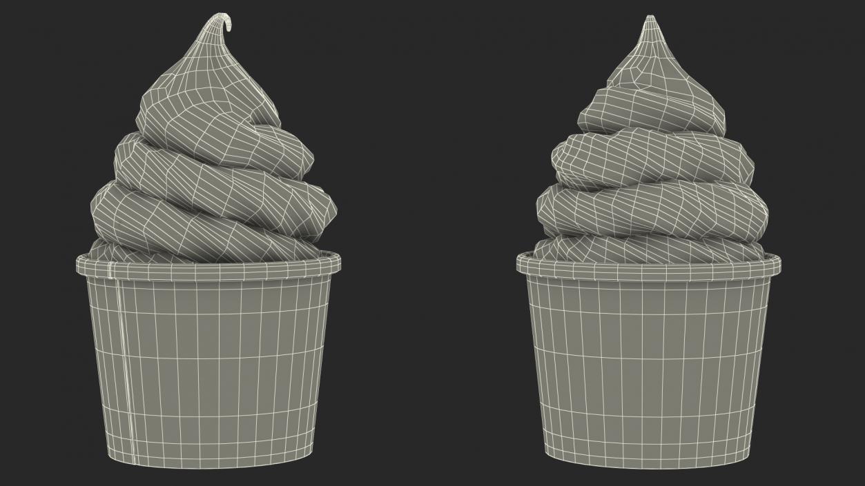 Fruit Ice Cream Cup 3D model