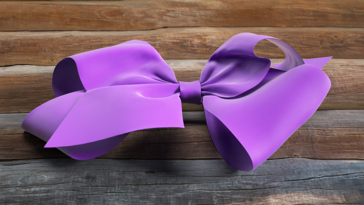 3D model Purple Hair Bow