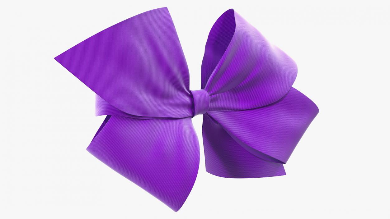 3D model Purple Hair Bow