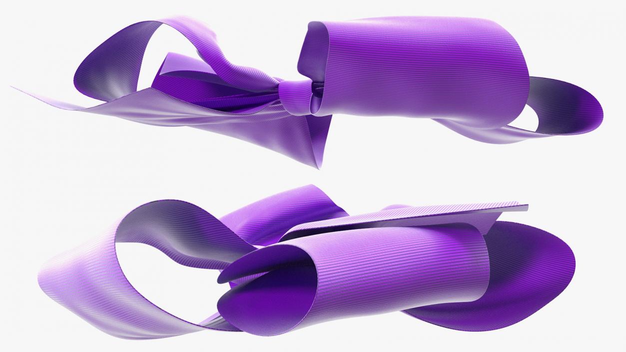 3D model Purple Hair Bow