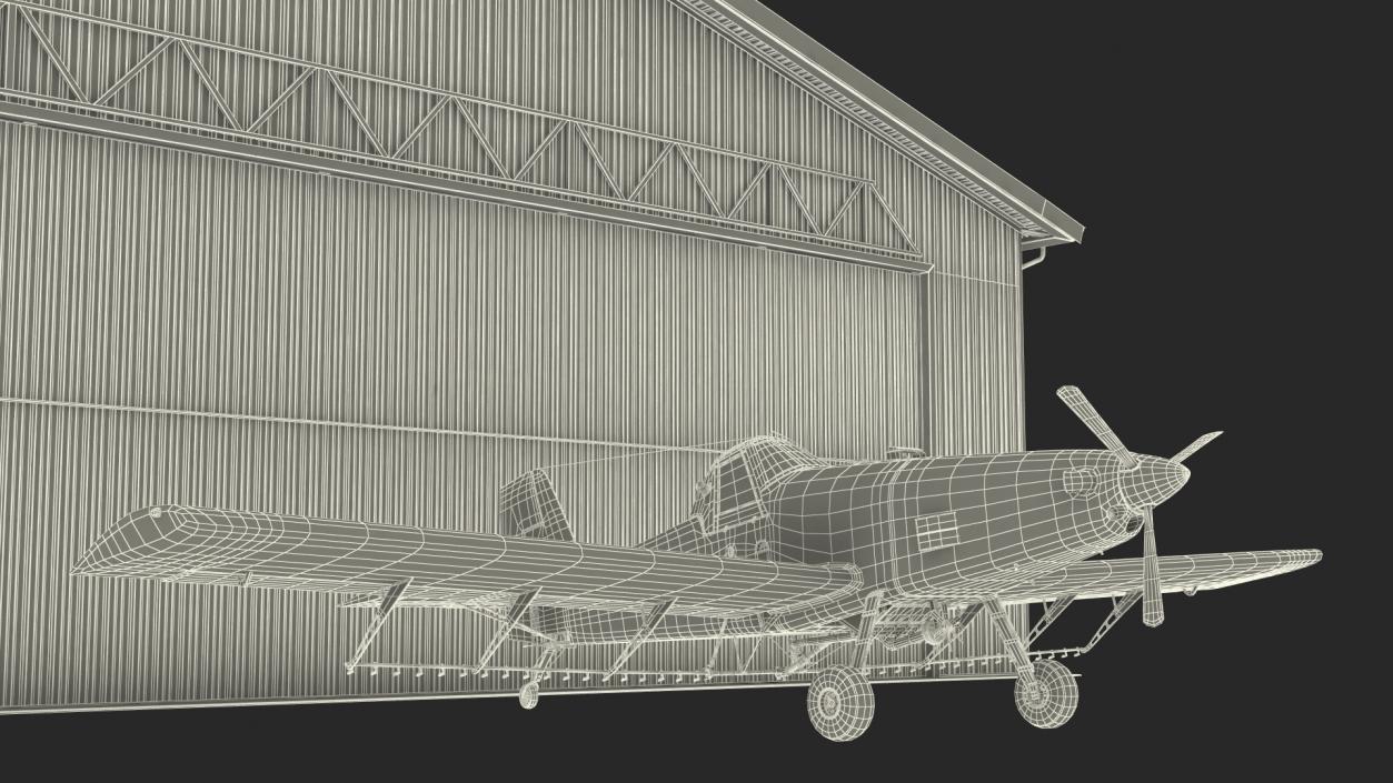 3D Air Tractor AT 502B Hangar