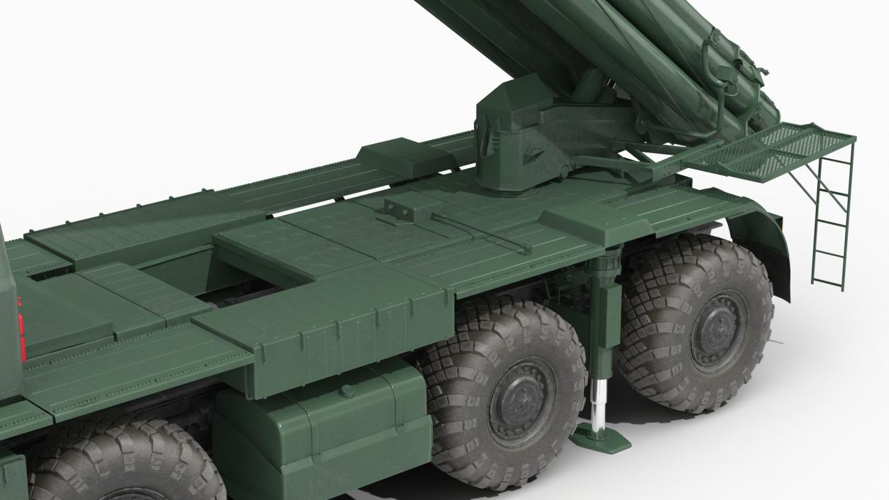 3D Multiple Rocket Launcher System Smerch model