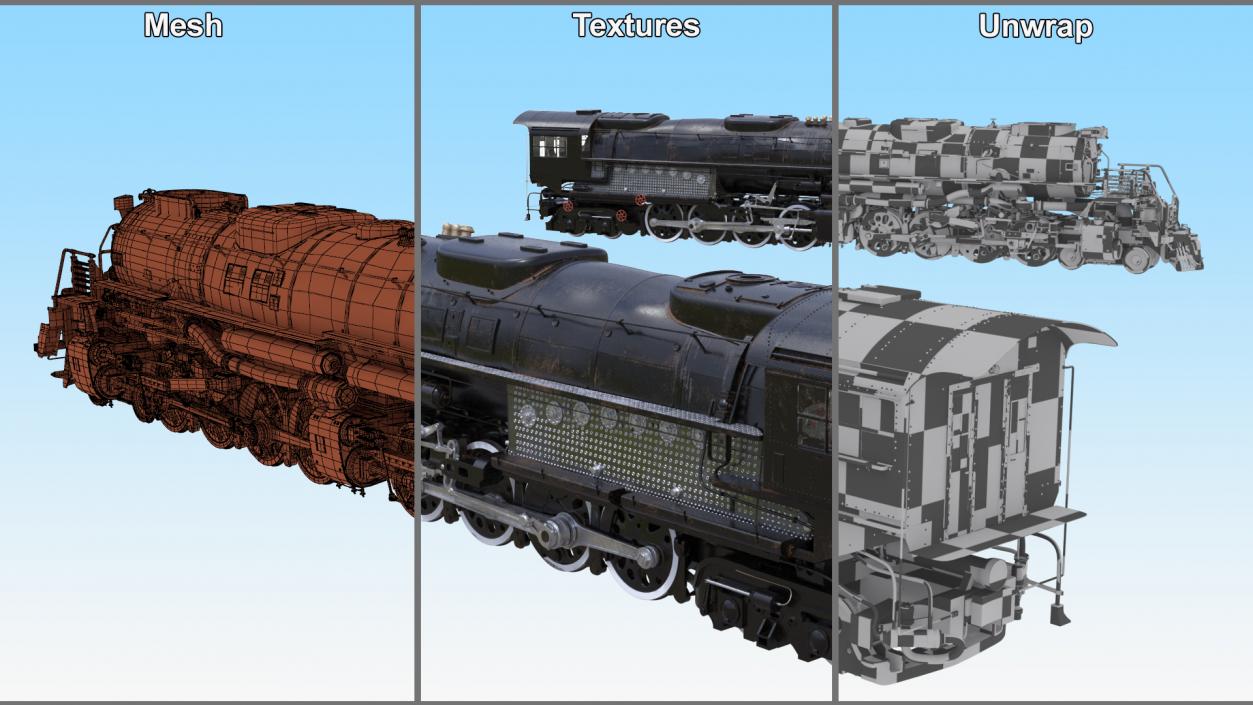 3D model Worn Locomotive