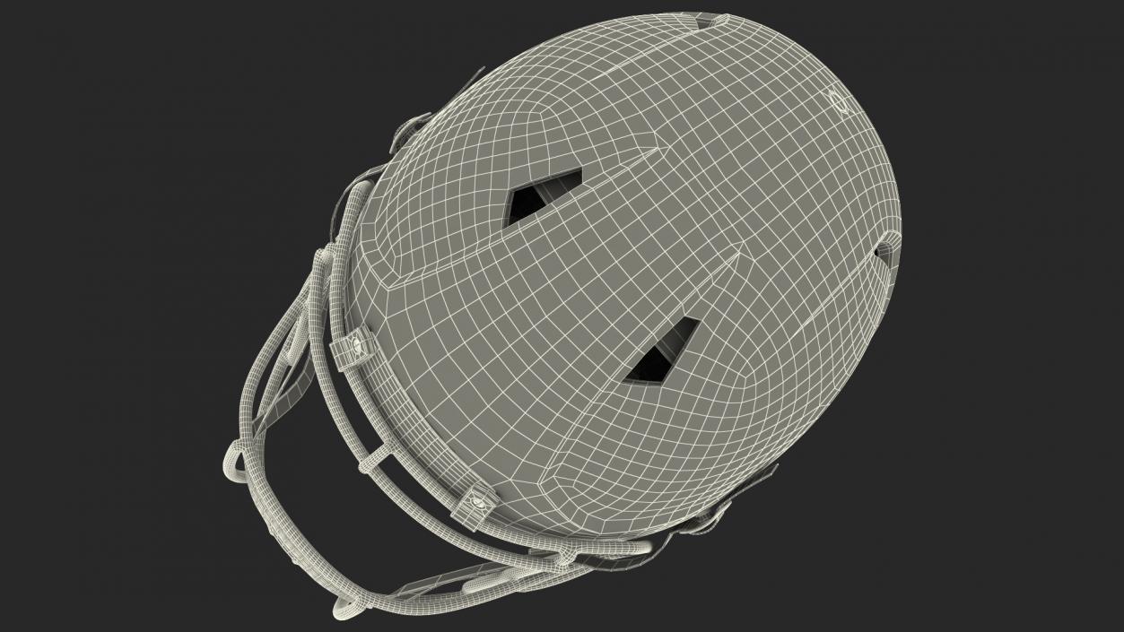 3D Football Helmet on Mannequin Head model