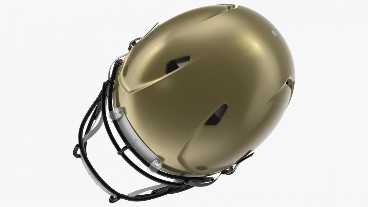 3D Football Helmet on Mannequin Head model