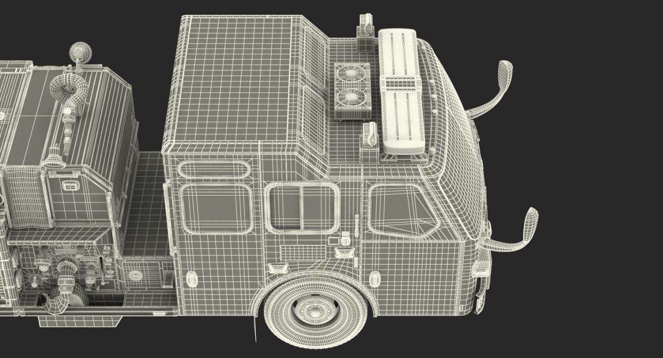 Fire Department E-One Quest Pumper 3D model