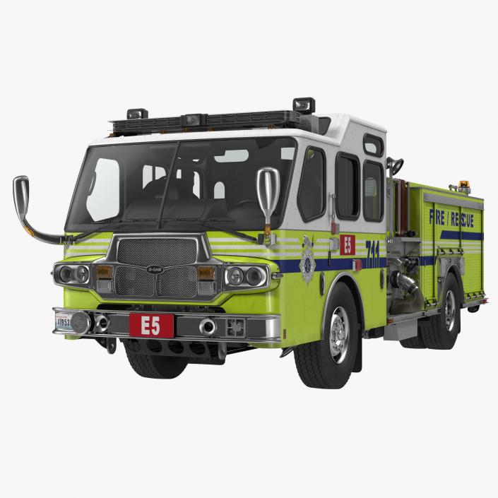 Fire Department E-One Quest Pumper 3D model