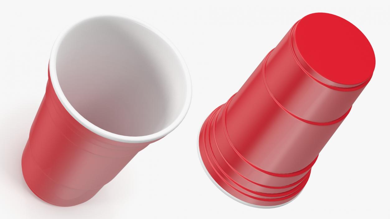 3D Reusable Plastic Party Cup