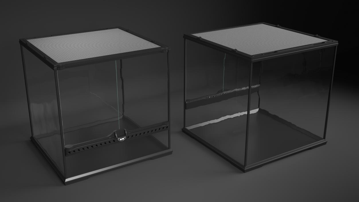 Small Empty Cubic Terrarium 3D