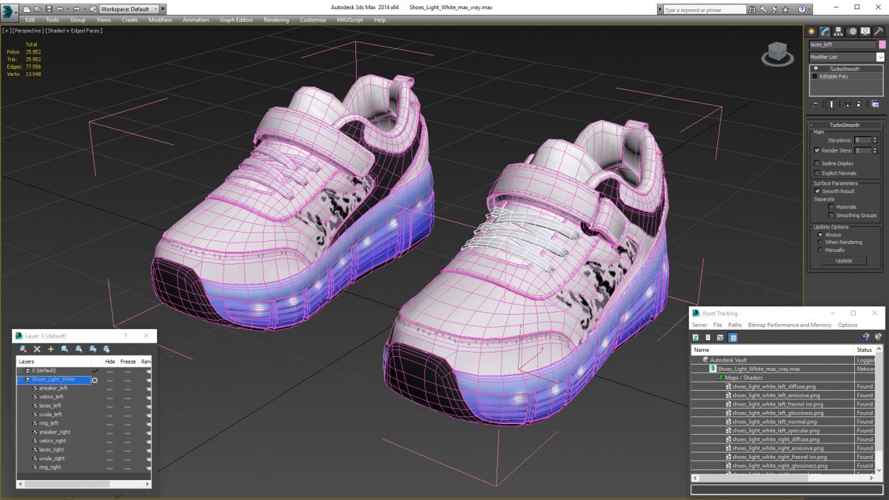 Shoes Light White 3D