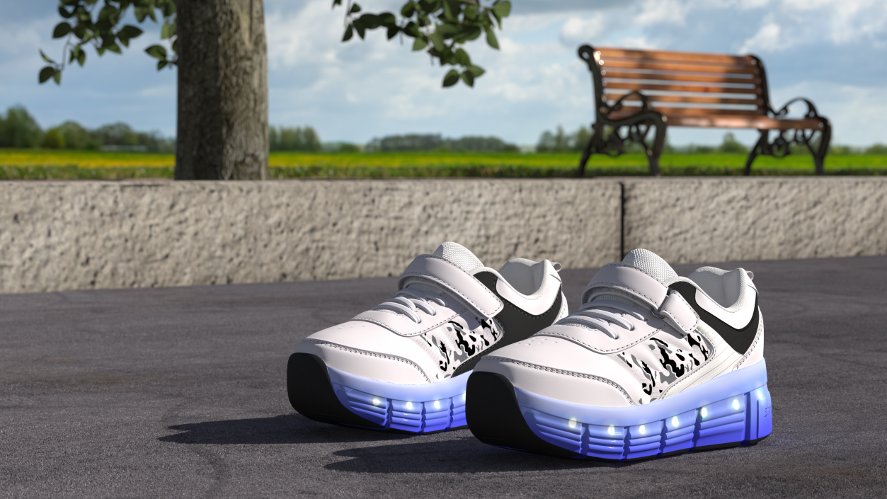 Shoes Light White 3D