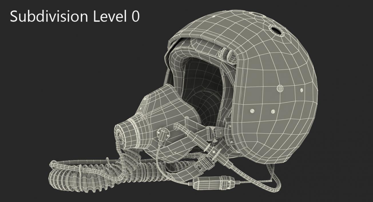 3D Jet Fighter Pilot Helmet 2