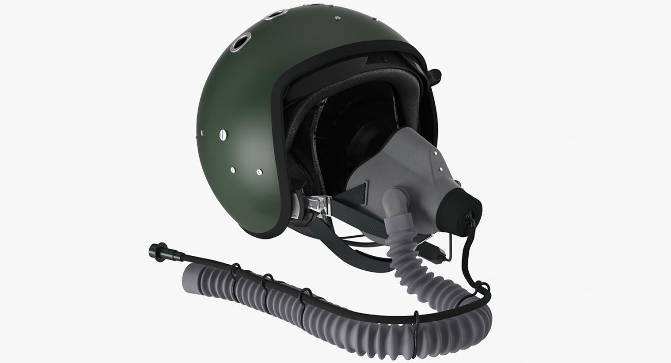 3D Jet Fighter Pilot Helmet 2