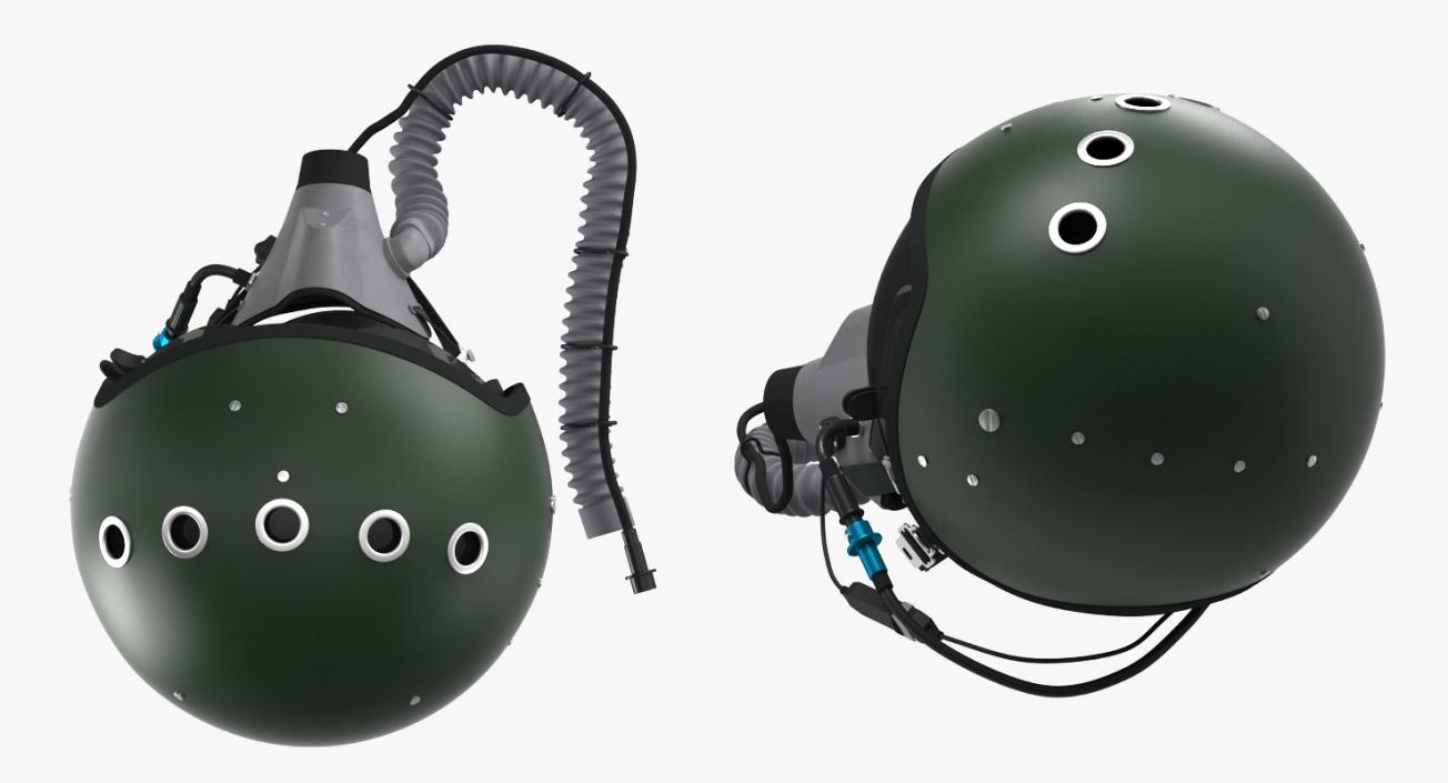 3D Jet Fighter Pilot Helmet 2