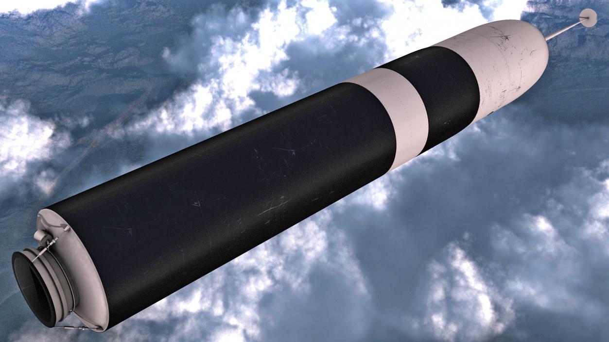 UGM 133A Trident II Ballistic Missile 3D