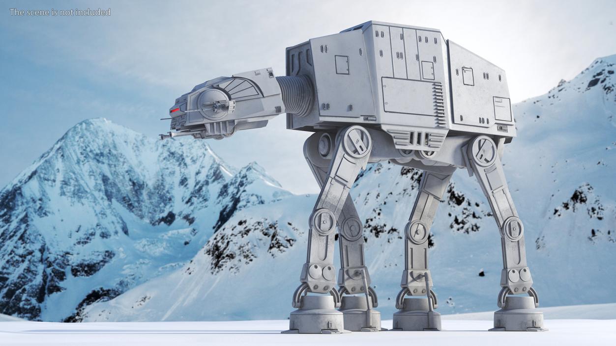 3D Star Wars AT-AT Rigged for Maya