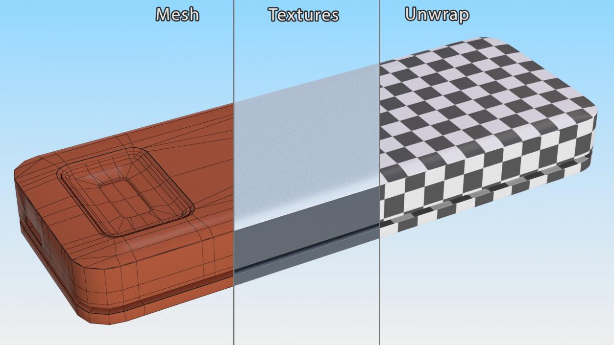 3D model SSD Drive Fingerprint Scanner Protection