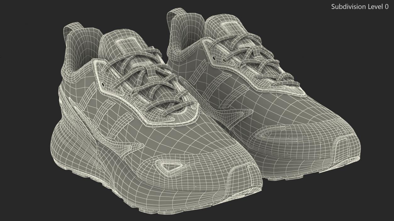 Adidas ZX 2K Boost Shoes 3D model