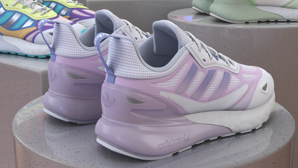 Adidas ZX 2K Boost Shoes 3D model