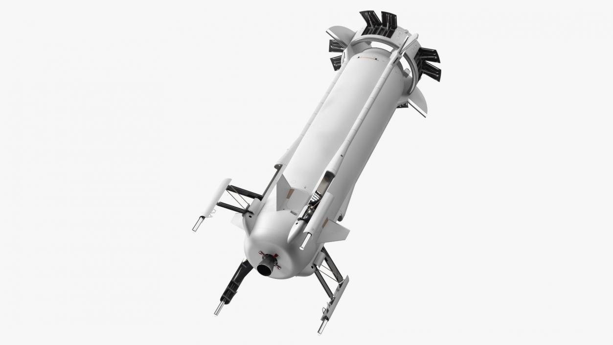 3D Rocket Booster Rigged